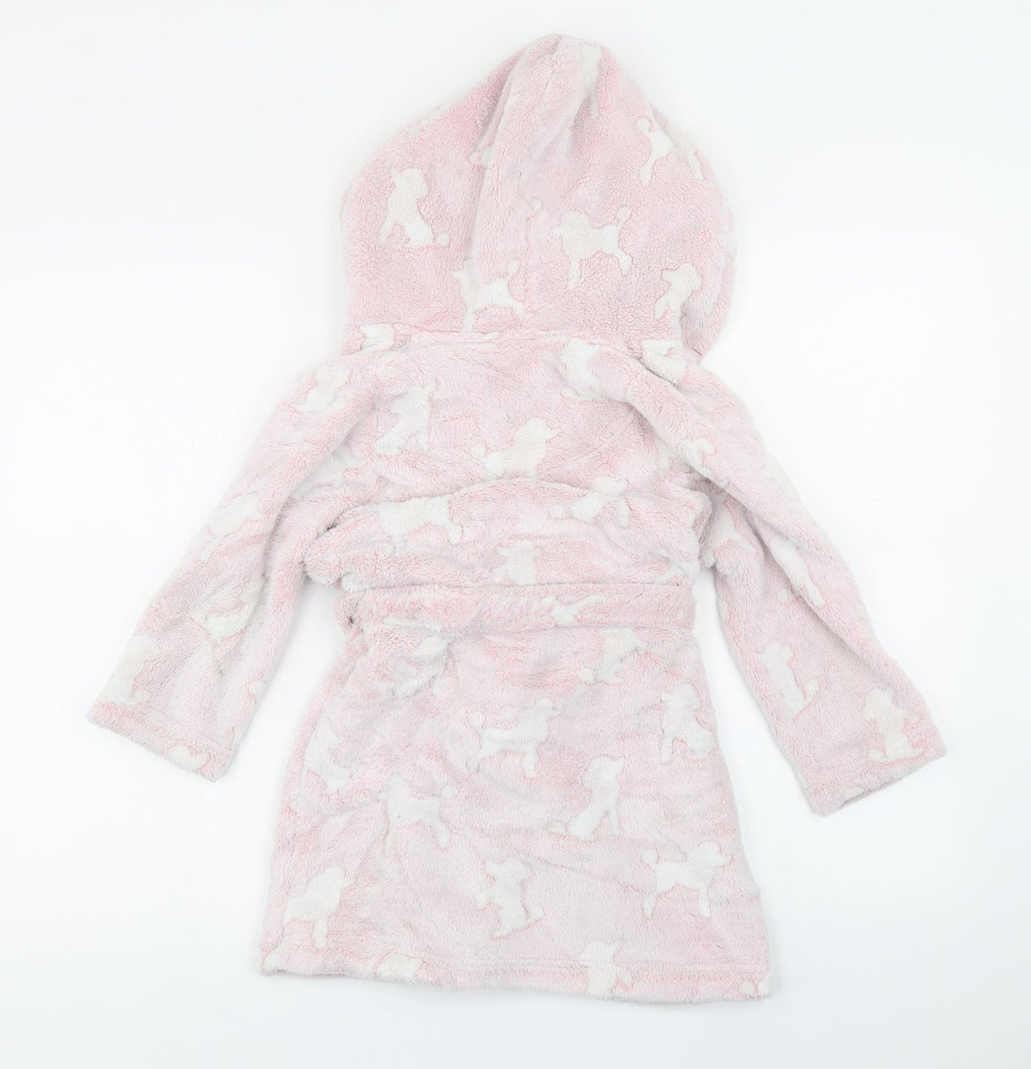 Bluezoo Girls Pink Camouflage  Top Robe Size 4-5 Years  - Dog Print