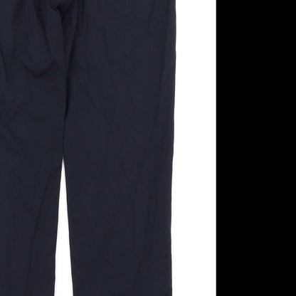 Marks & Spencer Collection Womens Blue   Trousers  Size 14 L26 in
