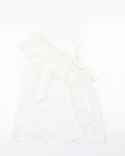 Peacocks Womens White   Basic Blouse Size 10