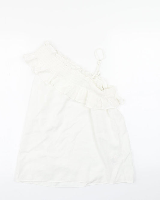 Peacocks Womens White   Basic Blouse Size 10
