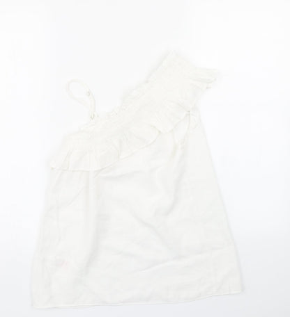 Peacocks Womens White   Basic Blouse Size 10