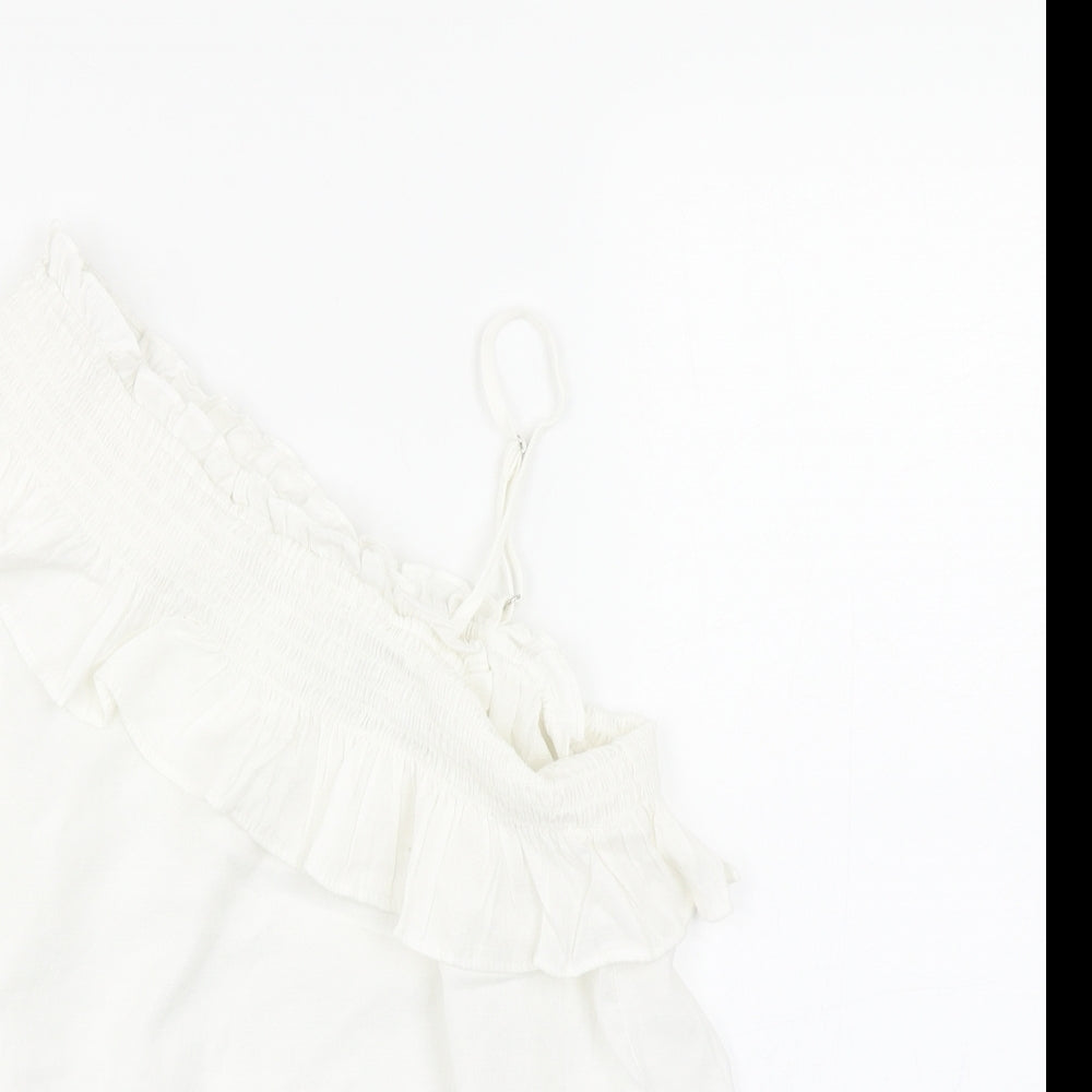 Peacocks Womens White   Basic Blouse Size 10