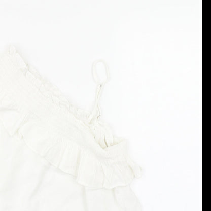 Peacocks Womens White   Basic Blouse Size 10