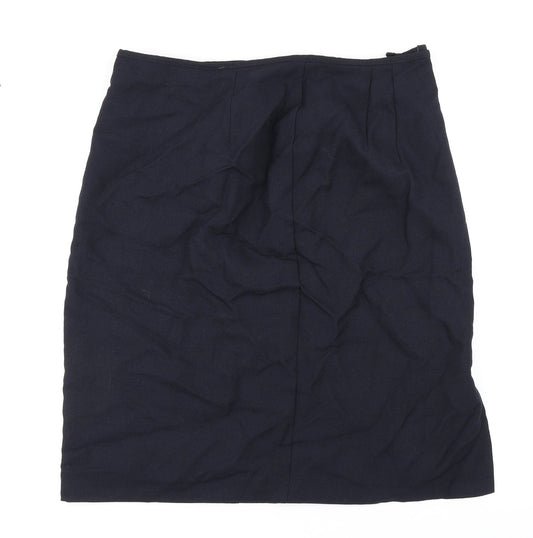 Marks & Spencer Womens Blue   Straight & Pencil Skirt Size 18
