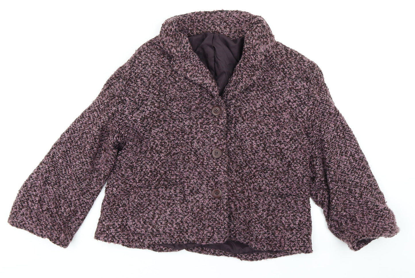 Style by EWM Womens Pink   Overcoat Coat Size 14