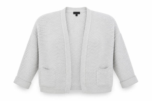 Topshop Womens Grey  Knit Cardigan Jumper Size 10