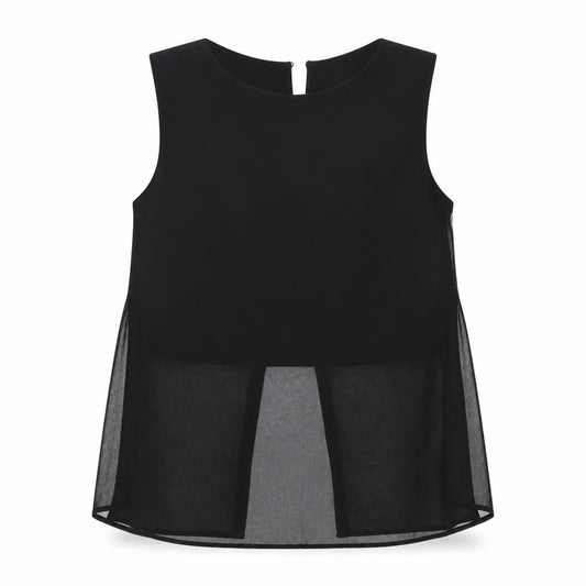 H&M Girls Black   Basic Blouse Size 10-11 Years