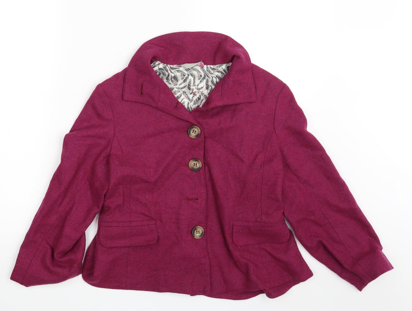 Patra Womens Purple   Jacket Blazer Size 10