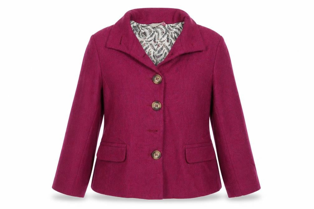 Patra Womens Purple   Jacket Blazer Size 10