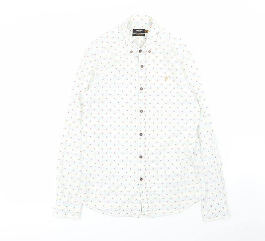 fara Mens Multicoloured Striped   Button-Up Size M