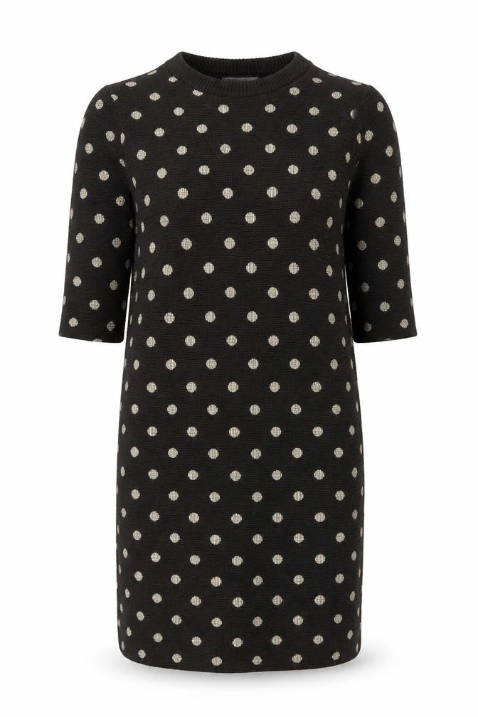 Zara Womens Black Polka Dot  Jumper Dress  Size M