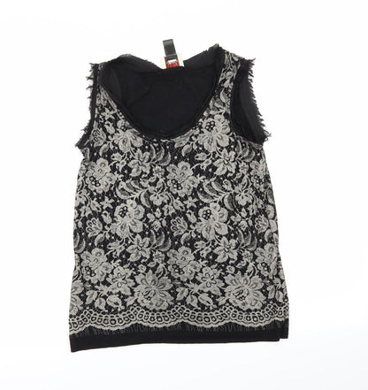Mango Womens Multicoloured Floral  Basic Tank Size XS