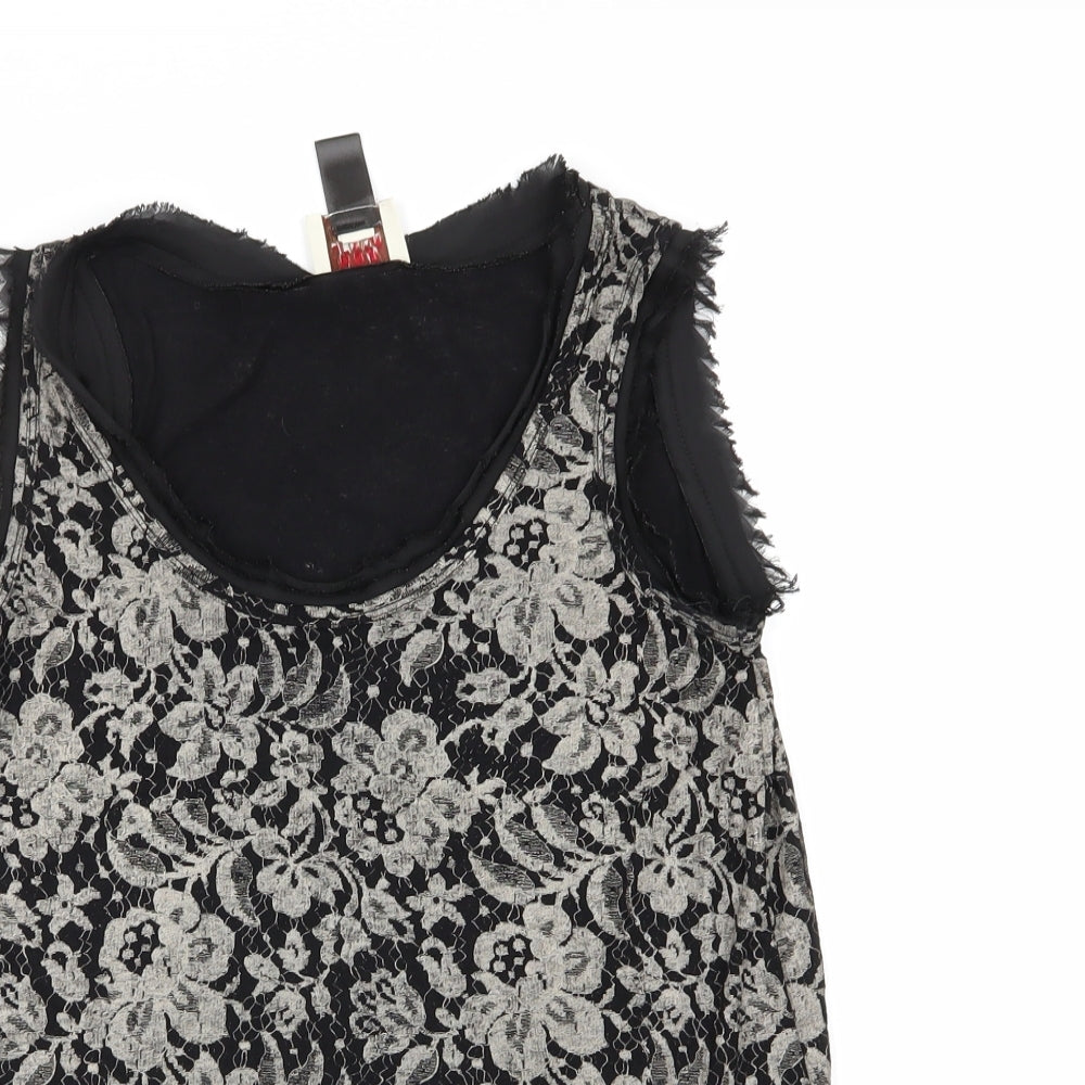 MNG Womens Multicoloured Floral  Basic Tank Size XS