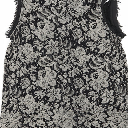 Mango Womens Multicoloured Floral  Basic Tank Size XS