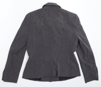 Preworn Womens Blue   Jacket Suit Jacket Size 12
