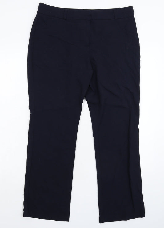 Marks and Spencer Womens Blue   Dress Pants Trousers Size 14 L27 in