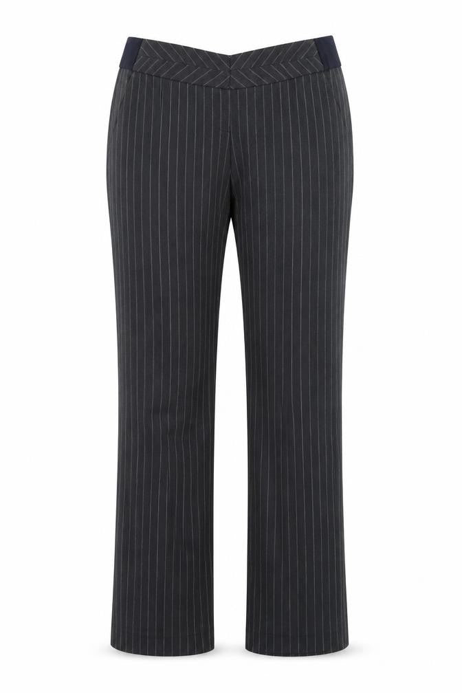 Mothercare Womens Grey Striped  Trousers  Size 34 in L30 in