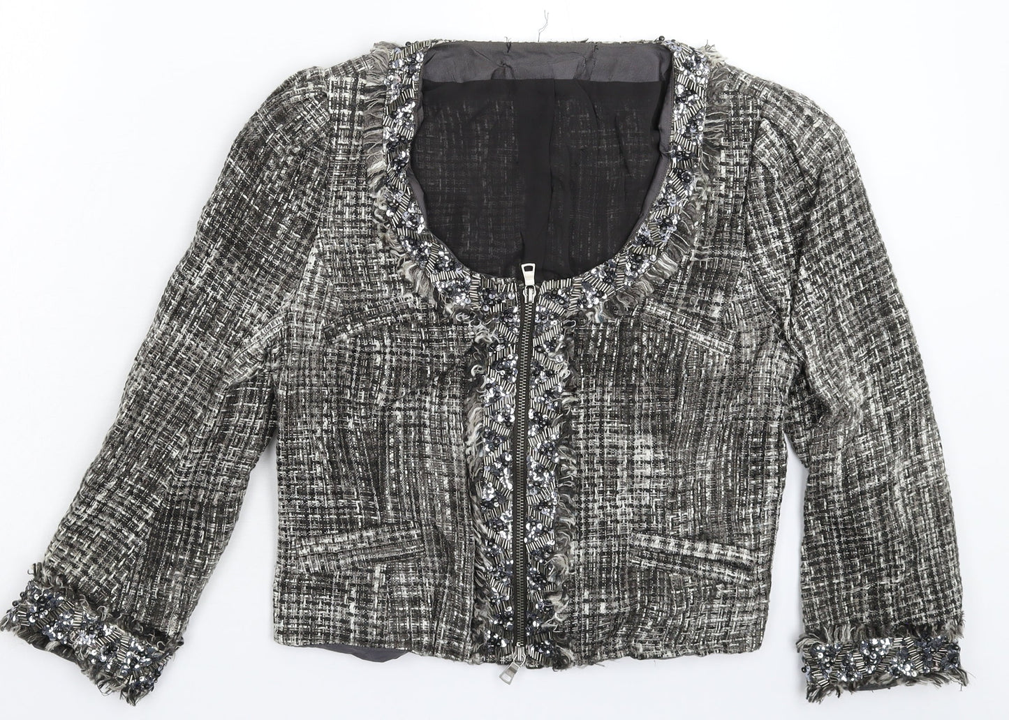Preworn Womens Grey   Jacket Blazer Size M