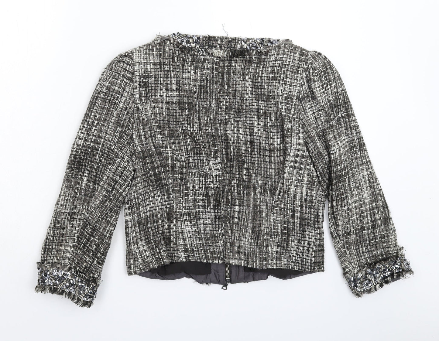 Preworn Womens Grey   Jacket Blazer Size M