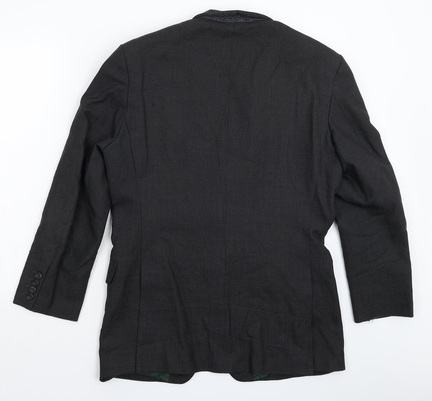 Norton Townsend Mens Black   Jacket Suit Jacket Size 38