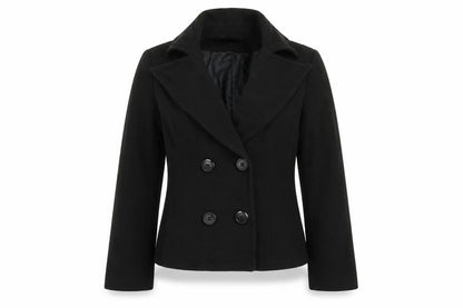 Front view of Papaya women’s black jacket blazer, size UK 10