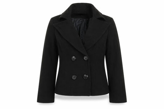 Front view of Papaya women’s black jacket blazer, size UK 10