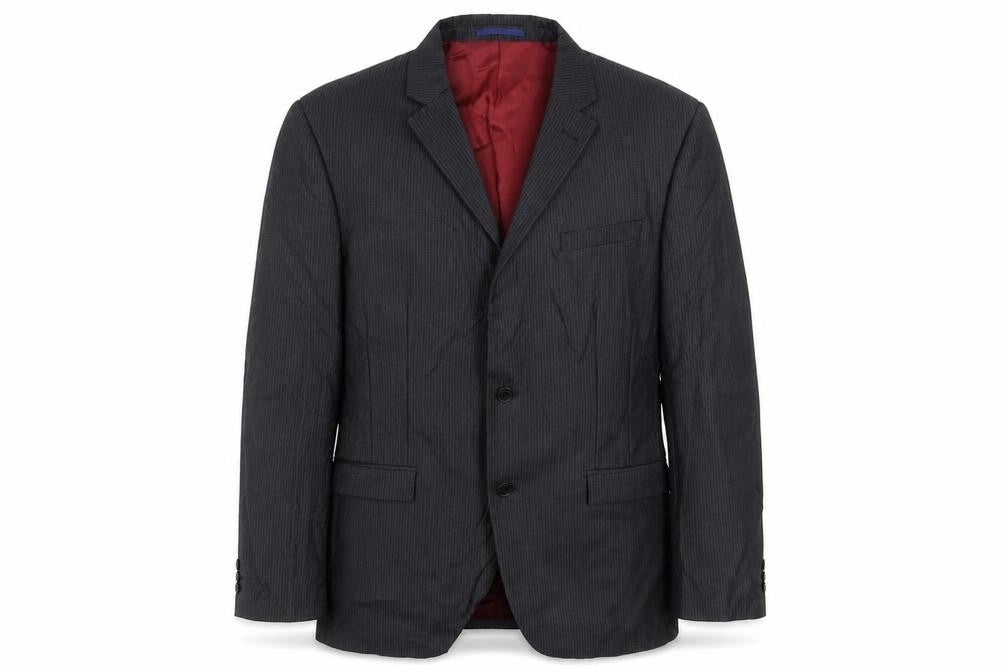 Marks & Spencer Mens Grey Striped  Jacket Suit Jacket Size 42