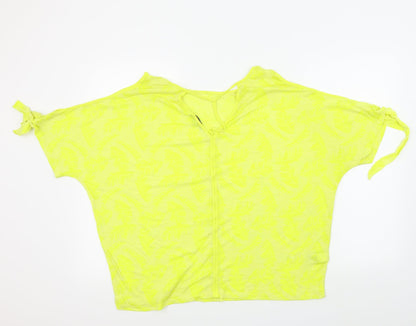 Next Womens Yellow Colourblock  Basic T-Shirt Size 18