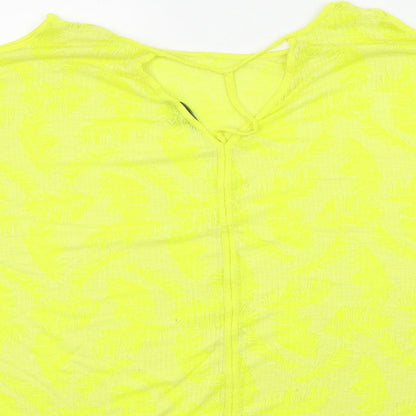 Next Womens Yellow Colourblock  Basic T-Shirt Size 18