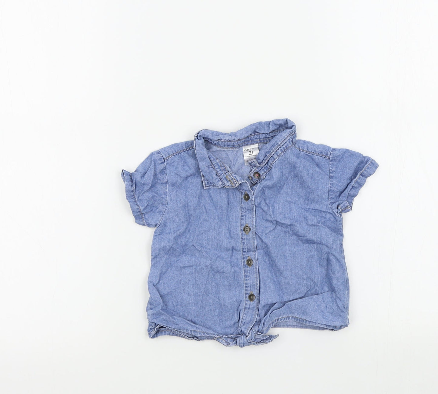 CARTER'S Girls Blue   Basic Button-Up Size 2 Years