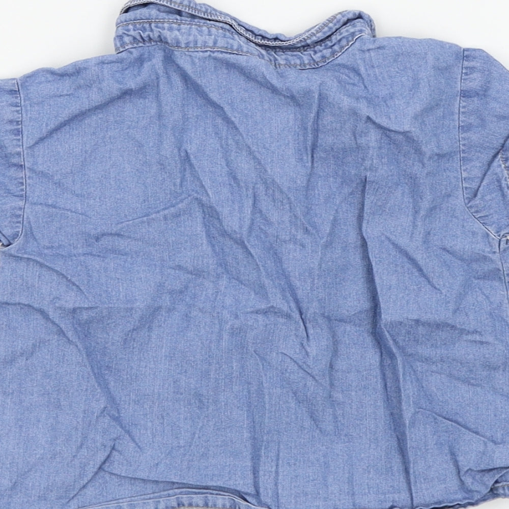 CARTER'S Girls Blue   Basic Button-Up Size 2 Years