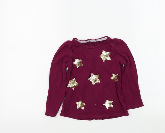 Sweet Millie Girls Purple Colourblock  Basic T-Shirt Size 4 Years