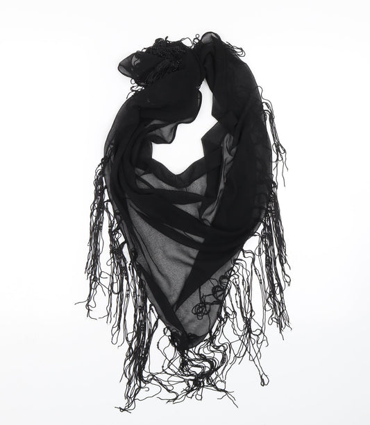 Preworn Womens Black    Shawl/Wrap
