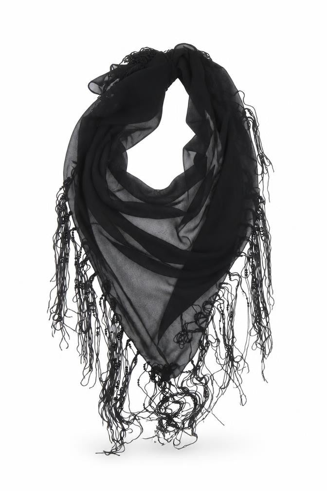 Preworn Womens Black    Shawl/Wrap