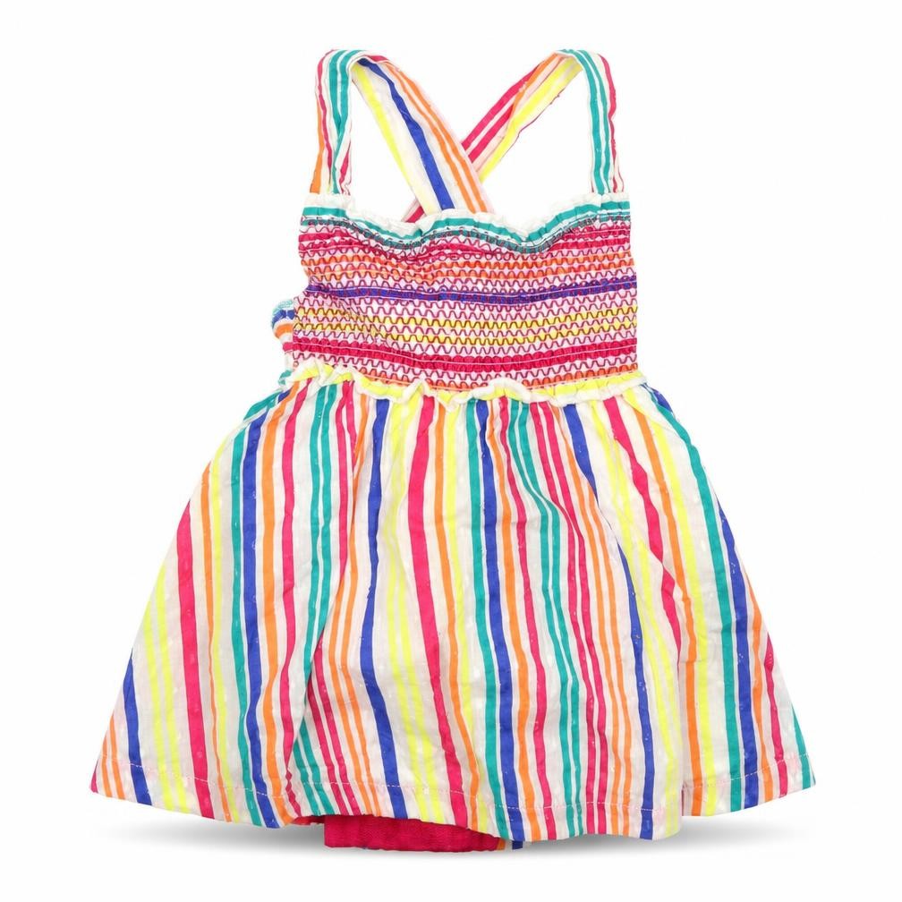 George Girls Multicoloured Striped  Tank Dress  Size 12-18 Months