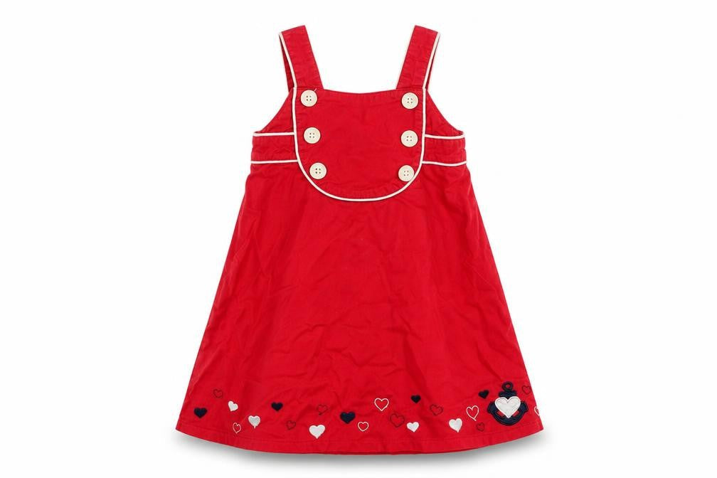 Topalina Girls Red   Tank Dress  Size 12 Months
