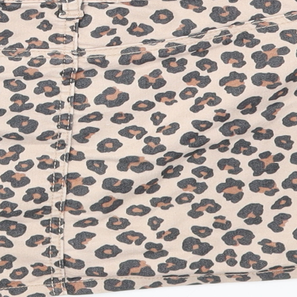 H&M Girls Pink Animal Print  A-Line Skirt Size 7 Years