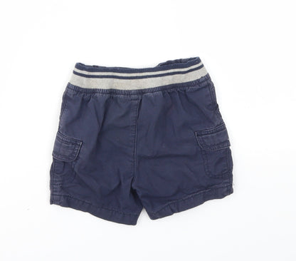 Back view of Matalan boys’ blue capri jeans, size 12-18, months