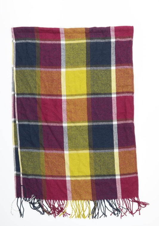 Preworn Unisex Multicoloured Check   Scarf