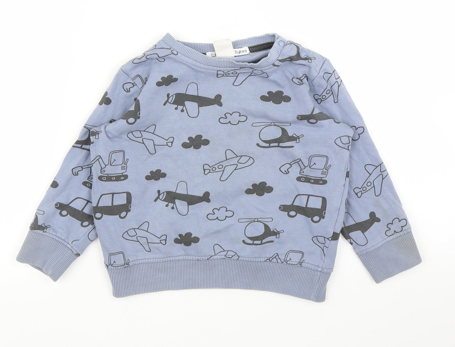 H&M Boys Blue   Pullover Jumper Size 2-3 Years