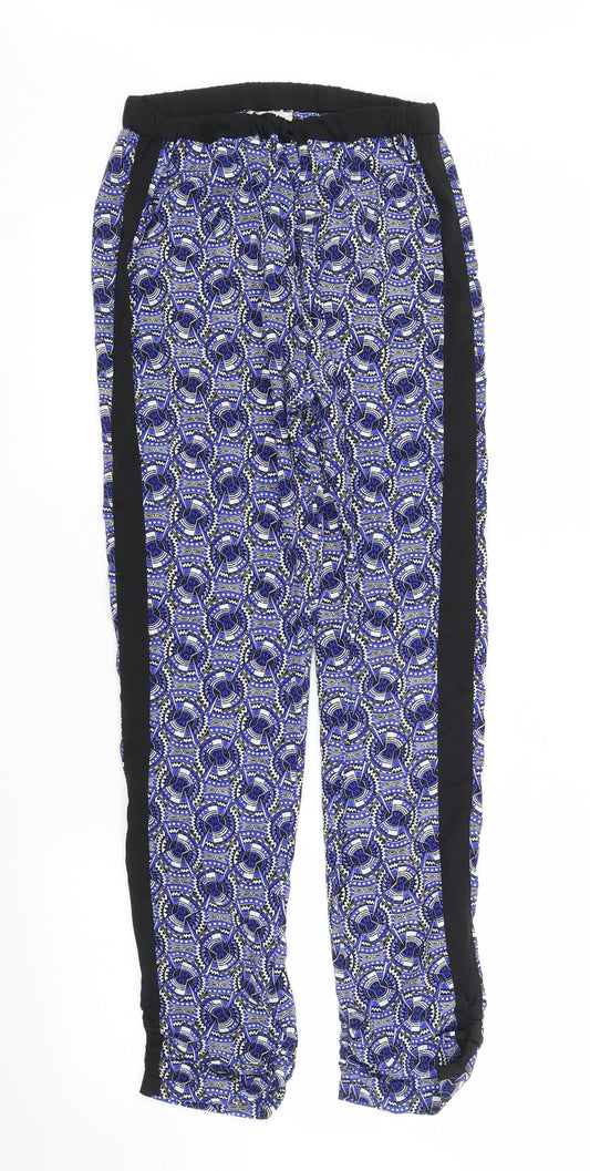 River Island Girls Blue Geometric  Bloomer Trousers Size 12 Years