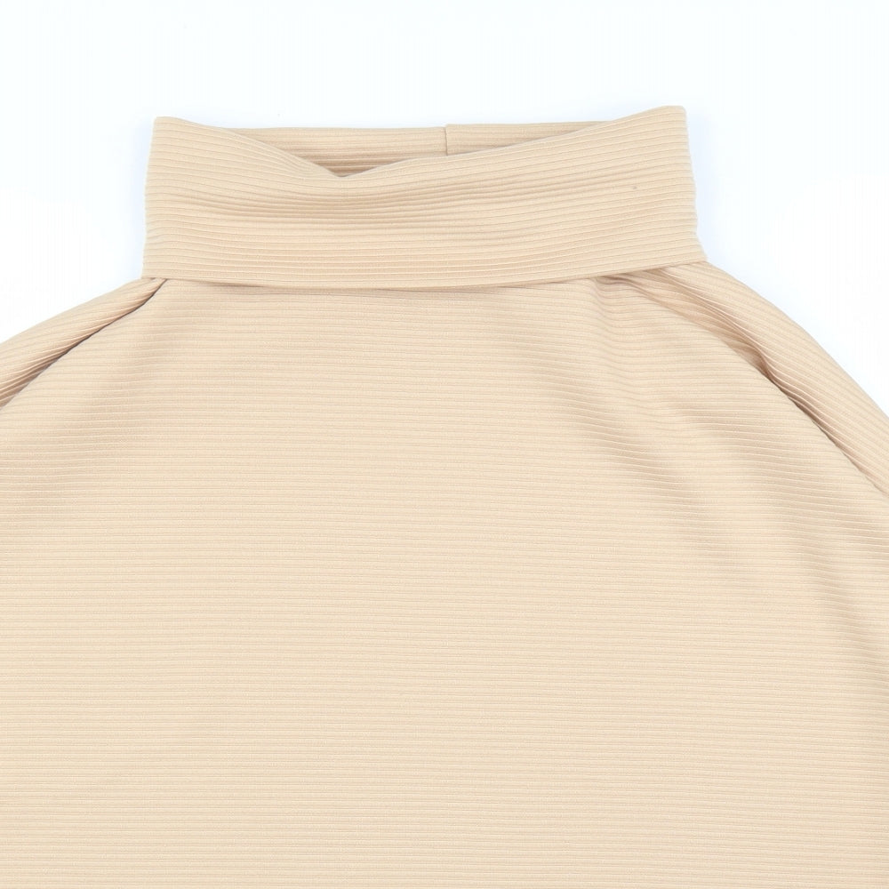 HOT!MESS Womens Beige   Basic Blouse One Size
