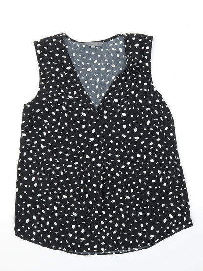 Additional front view of Principles women’s black basic blouse, size UK 10