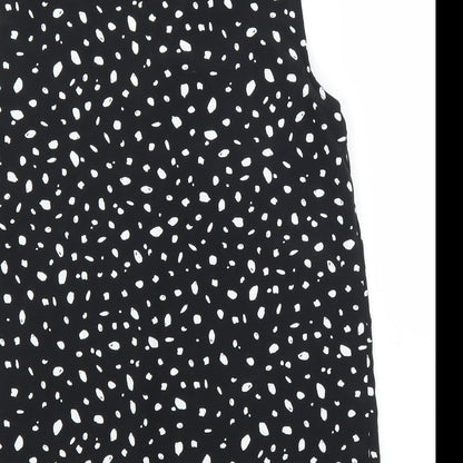 Brand and care label for Principles women’s black basic blouse, size UK 10