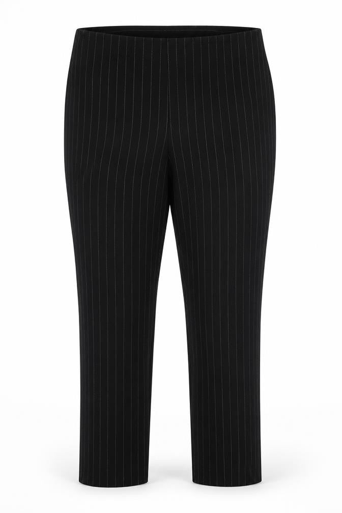 Very Womens Black Striped  Dress Pants Trousers Size 14 L26 in