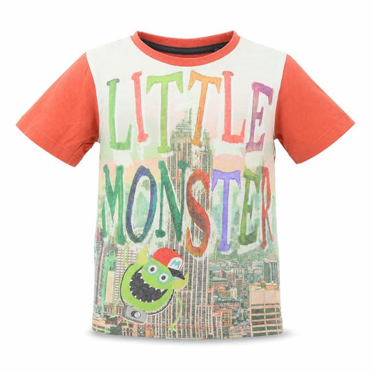 Tu Boys Orange   Basic T-Shirt Size 3-4 Years  - Little Monster