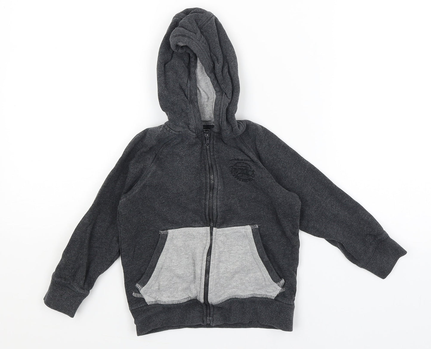 TU Boys Grey   Full Zip Hoodie Size 4 Years