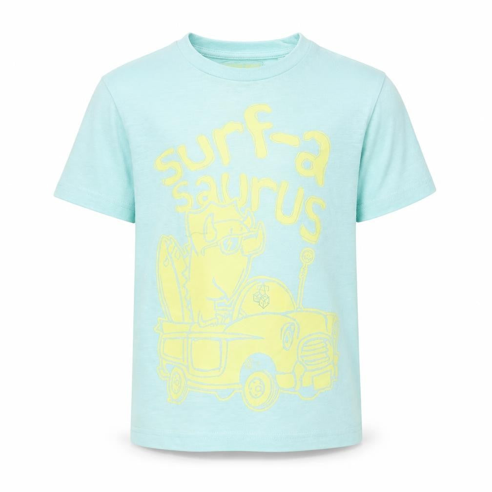 TU Boys Blue   Basic T-Shirt Size 3-4 Years  - Surf-A-Saurus
