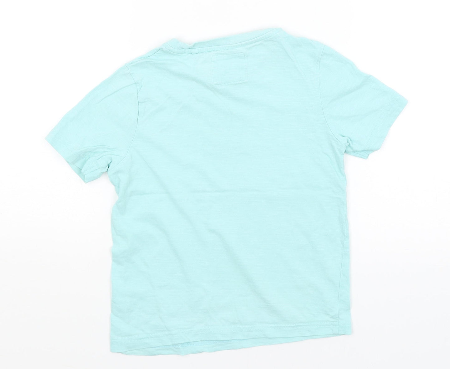 TU Boys Blue   Basic T-Shirt Size 3-4 Years  - Surf-A-Saurus