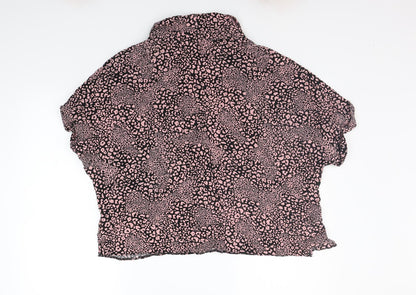 Preloved Matalan Womens Pink Animal Print  Basic Button-Up Size 20 - Back